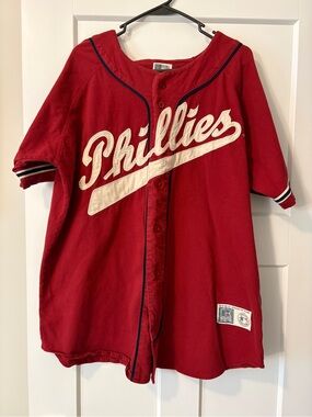 Vintage Philadelphia Phillies Russell Athletics 100% cotton jersey